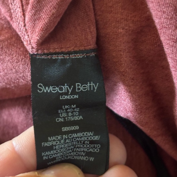 Sweaty Betty Gary Long Sleeve Jogger Jumpsuit Falu Marled Red Knit Medium - Picture 10 of 12